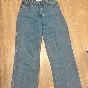 Abercrombie & Fitch Curve Love Loose High Rise Jeans